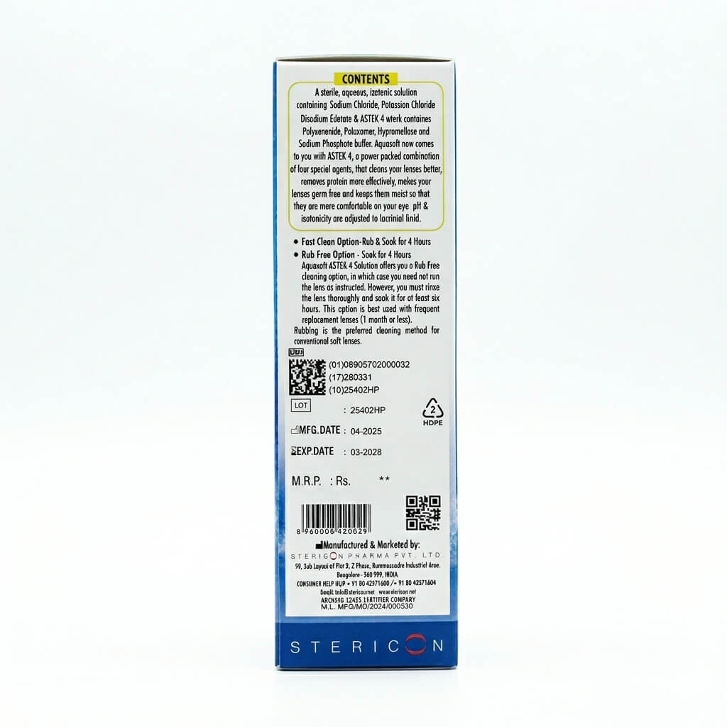Aqua Soft Contact Lens Solution 120ml