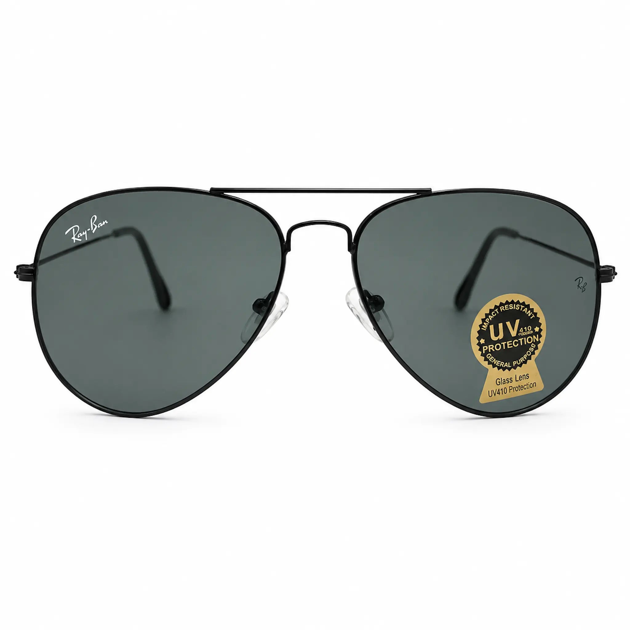 Black Aviator Sunglasses for Men and Women