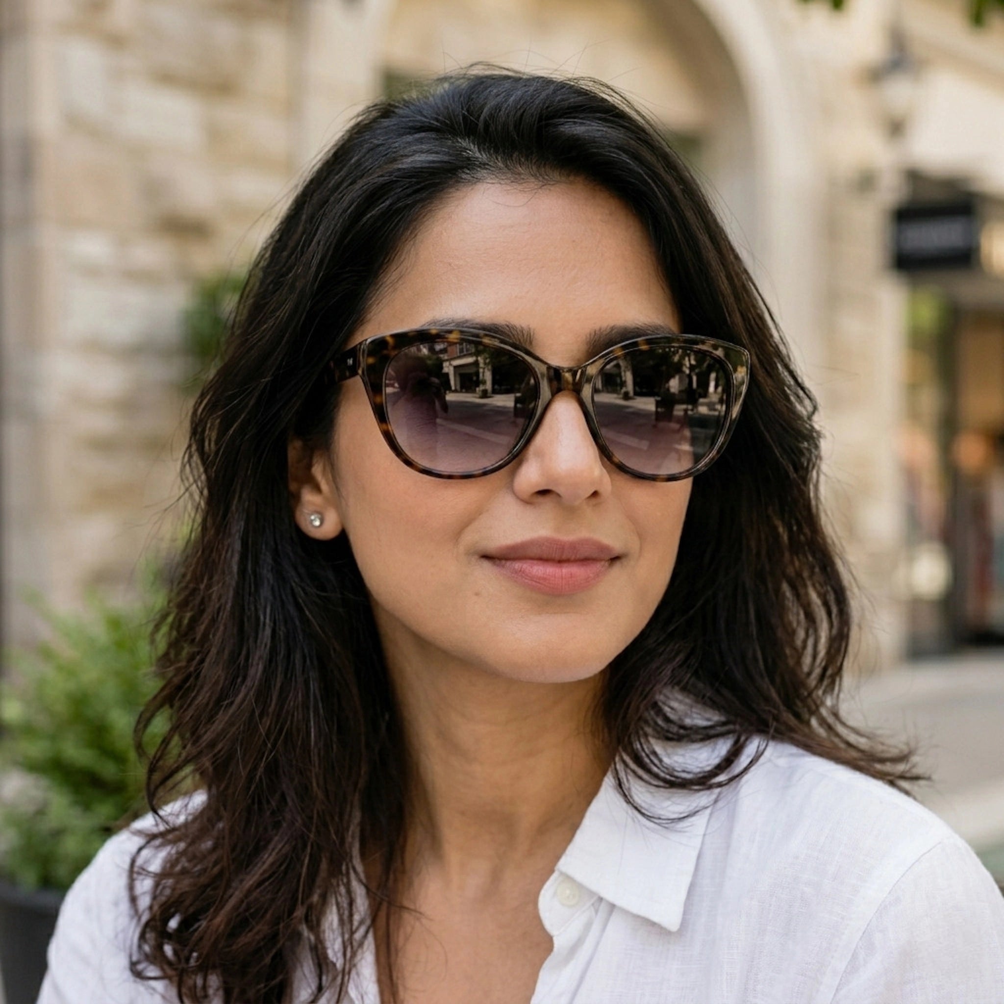 Blue Cat Eye Sunglasses for Women