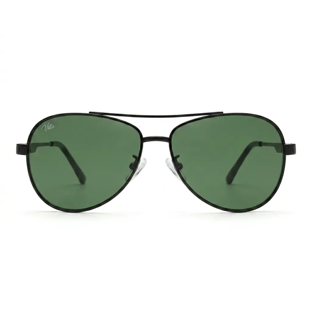 Green Aviator Sunglasses for Men and Women