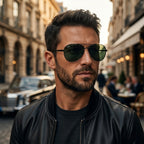 Green Aviator Sunglasses for Men and Women