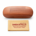 Eyeglasses Wooden Texture Hard Case