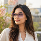Purple Cat Eye Sunglasses for Women