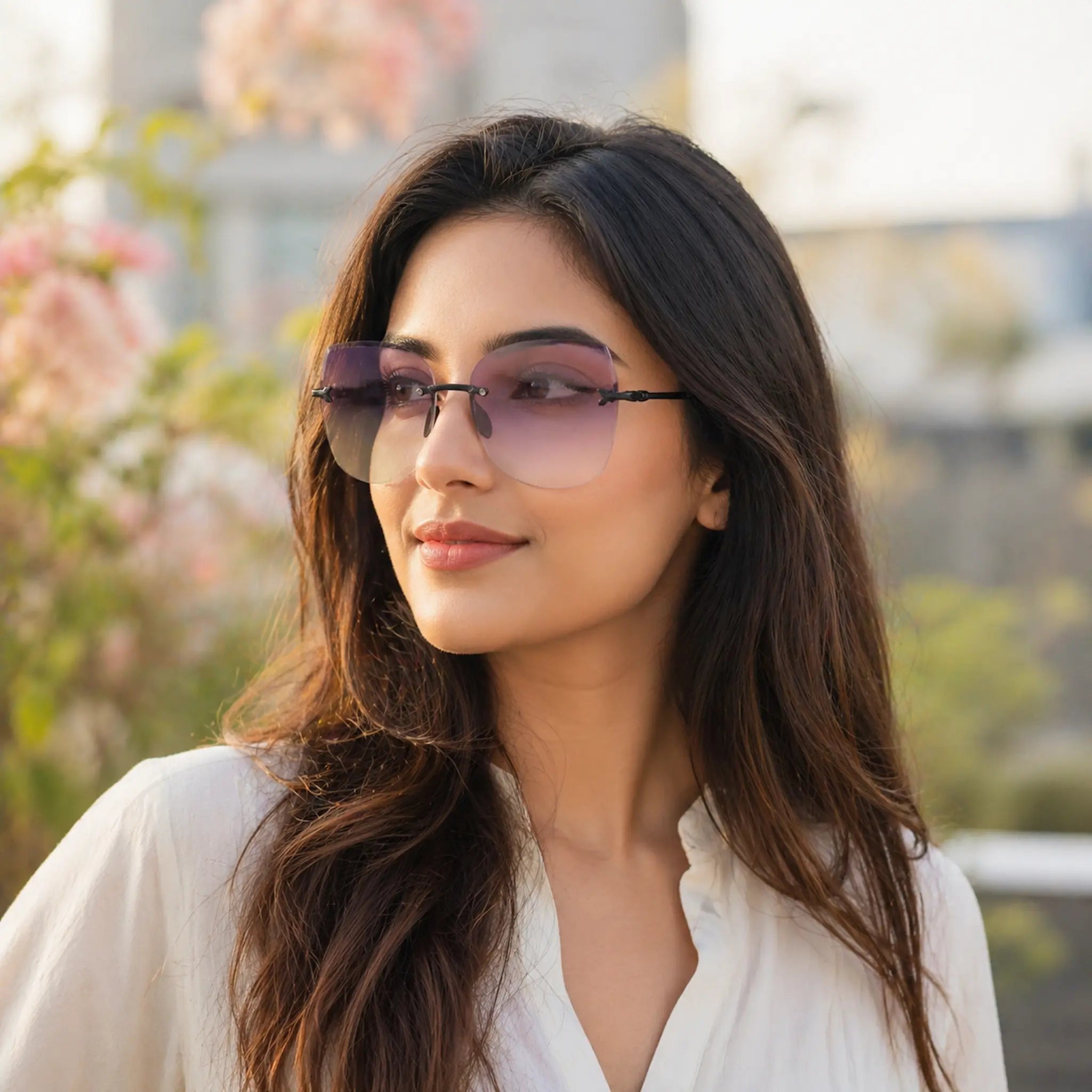 Purple Cat Eye Sunglasses for Women