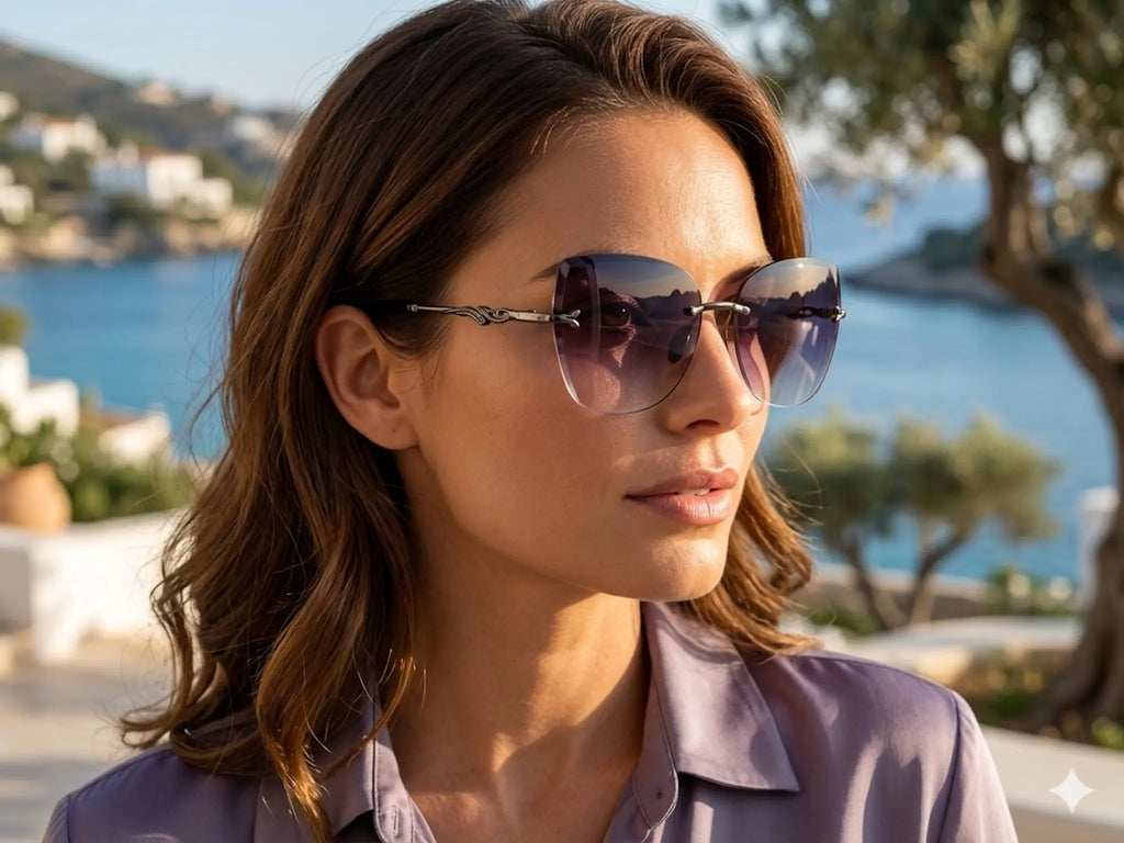 Purple Cat Eye Sunglasses for Women