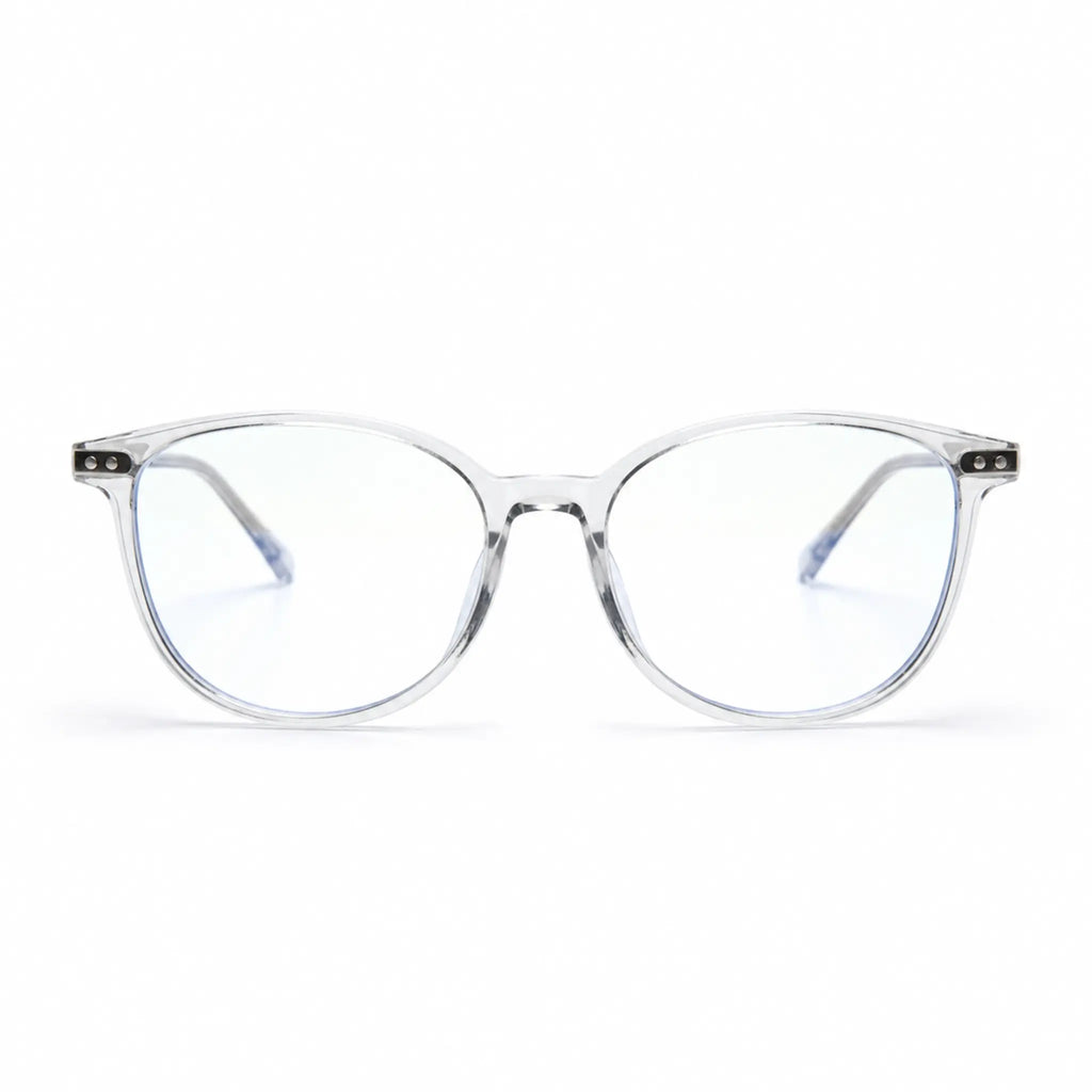 Grey Transparent Cat Eye Eyeglasses for Women