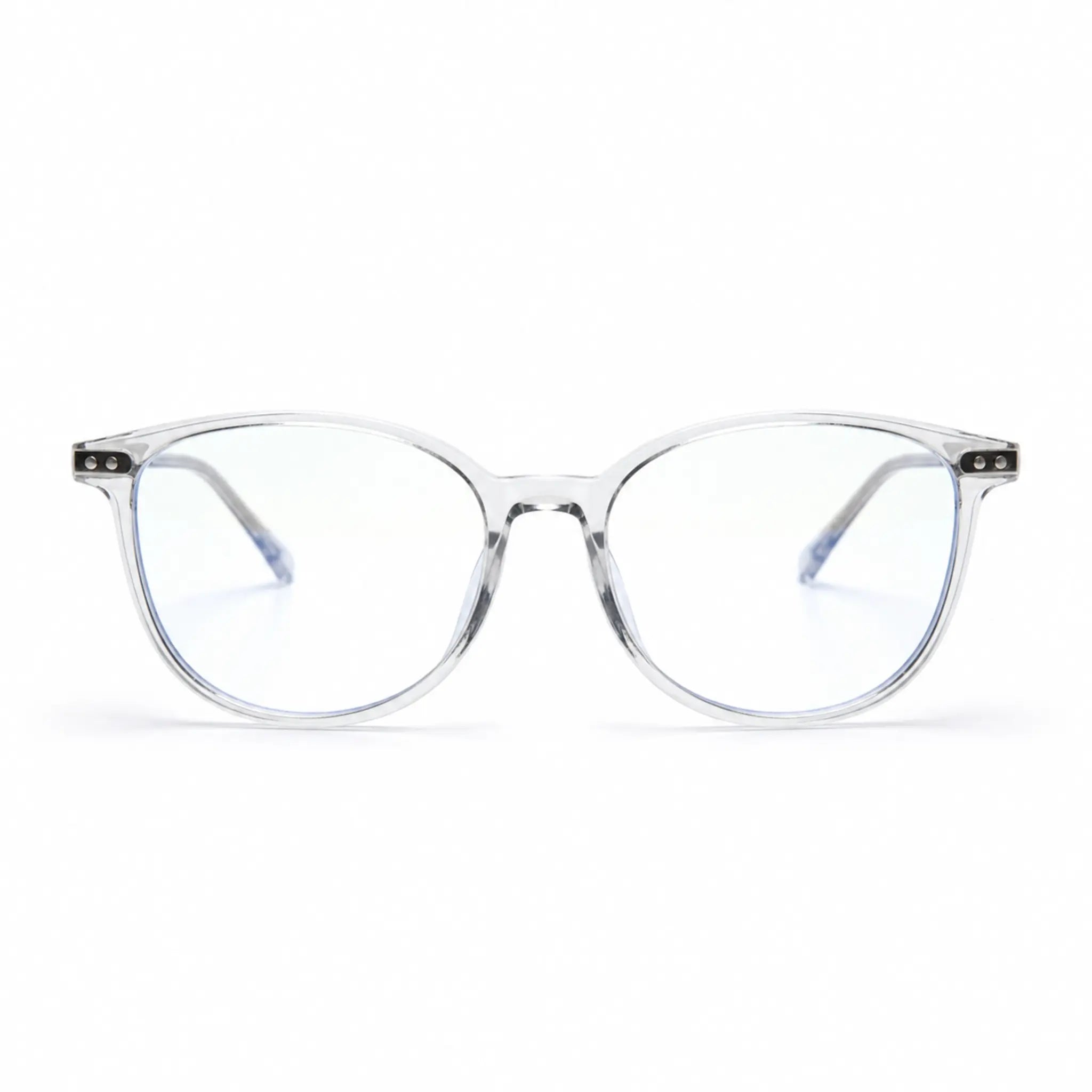 Grey Transparent Cat Eye Eyeglasses for Women