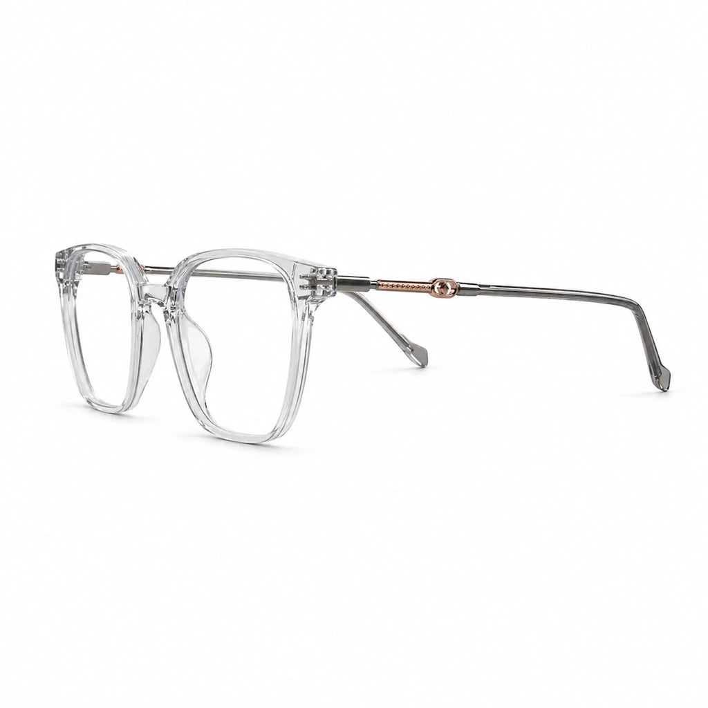 Grey Transparent Cat Eye Eyeglasses for Women